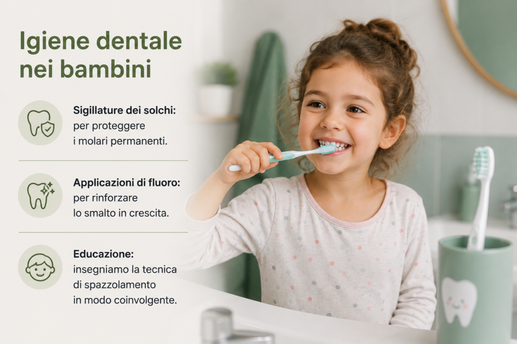 Igiene dentale bambini a bologna